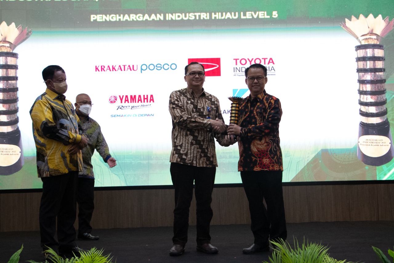 PT Krakatau Posco Raih Level Tertinggi Dalam Penghargaan Industri Hijau