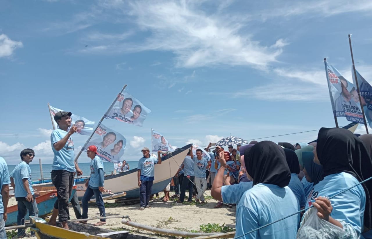 Nelayan Ujung Kulon Deklarasi Dukung Prabowo Gibran Di Pilpres