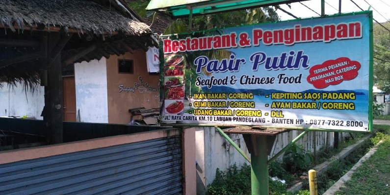 Pemilik Restoran Pasir Putih Carita Tak Terima Tempatnya Dipakai