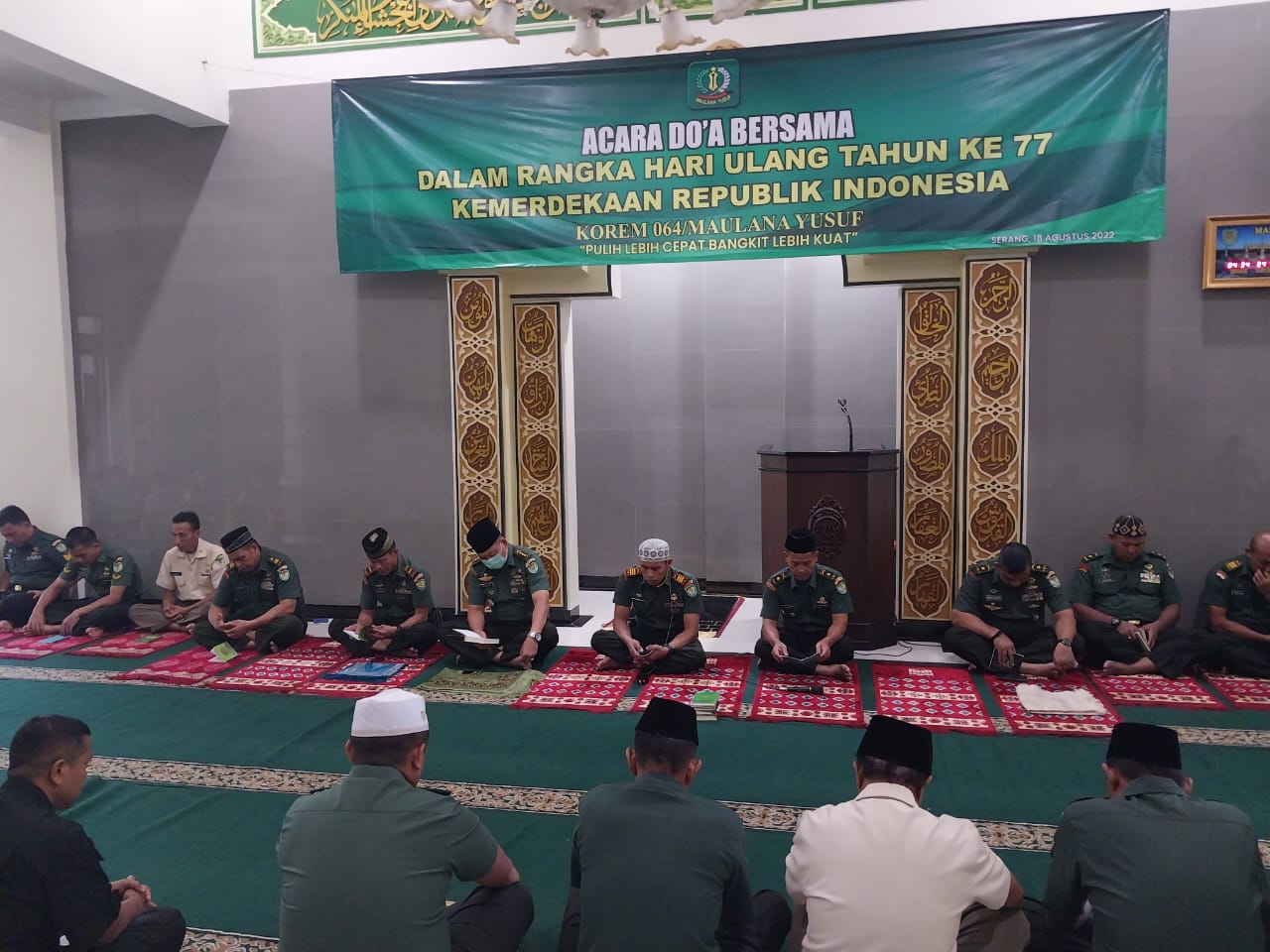 Peringati Hut Kemerdekaan Republik Indonesia Korem My Gelar Doa Bersama Faktabanten Co Id