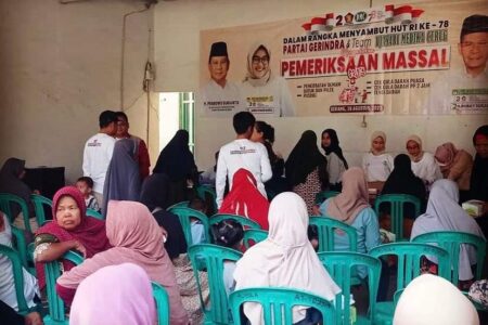 Semarak HUT RI ke-78, Gerindra Buka Pengobatan Gratis di Kota Serang
