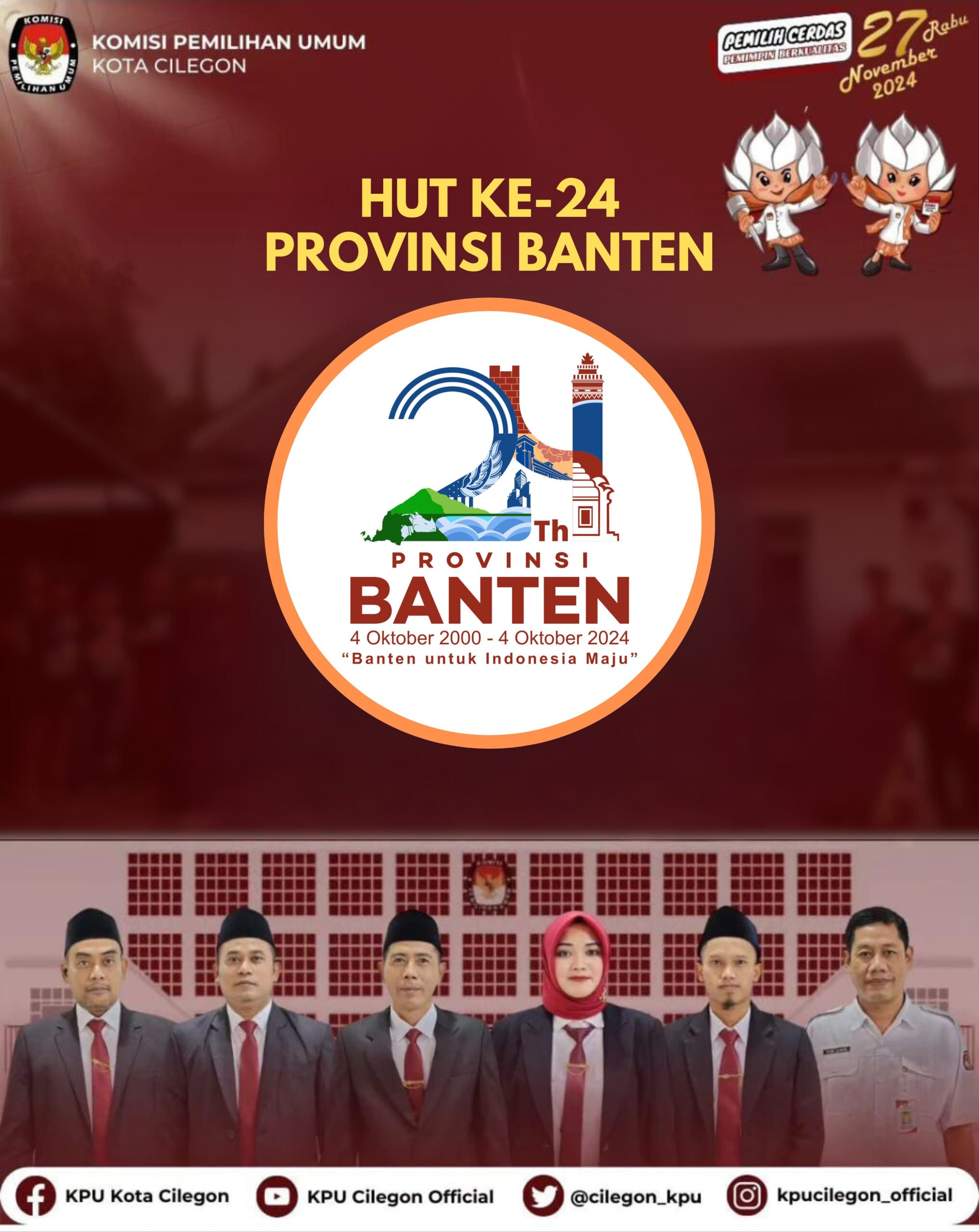 KPU Cilegon HUT Banten