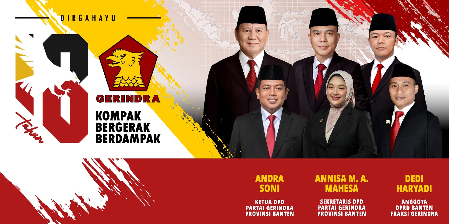 Dedi Haryadi HUT Gerindra