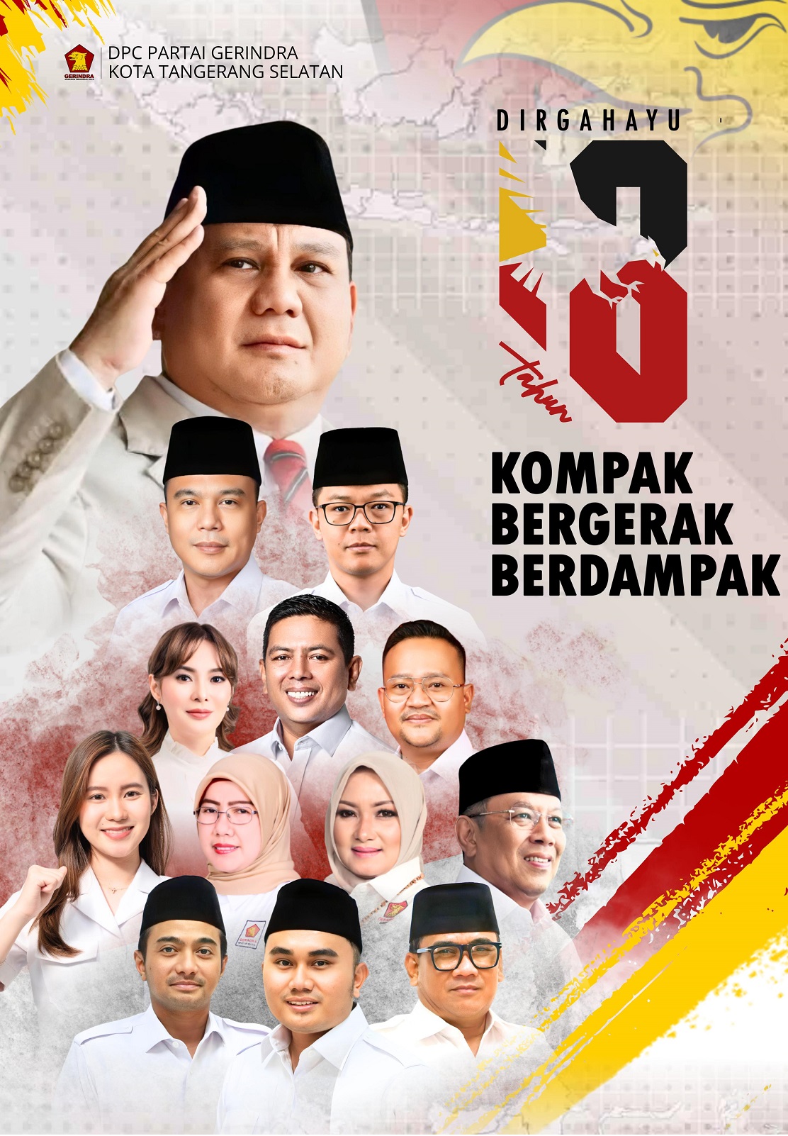 Tangsel HUT Gerindra