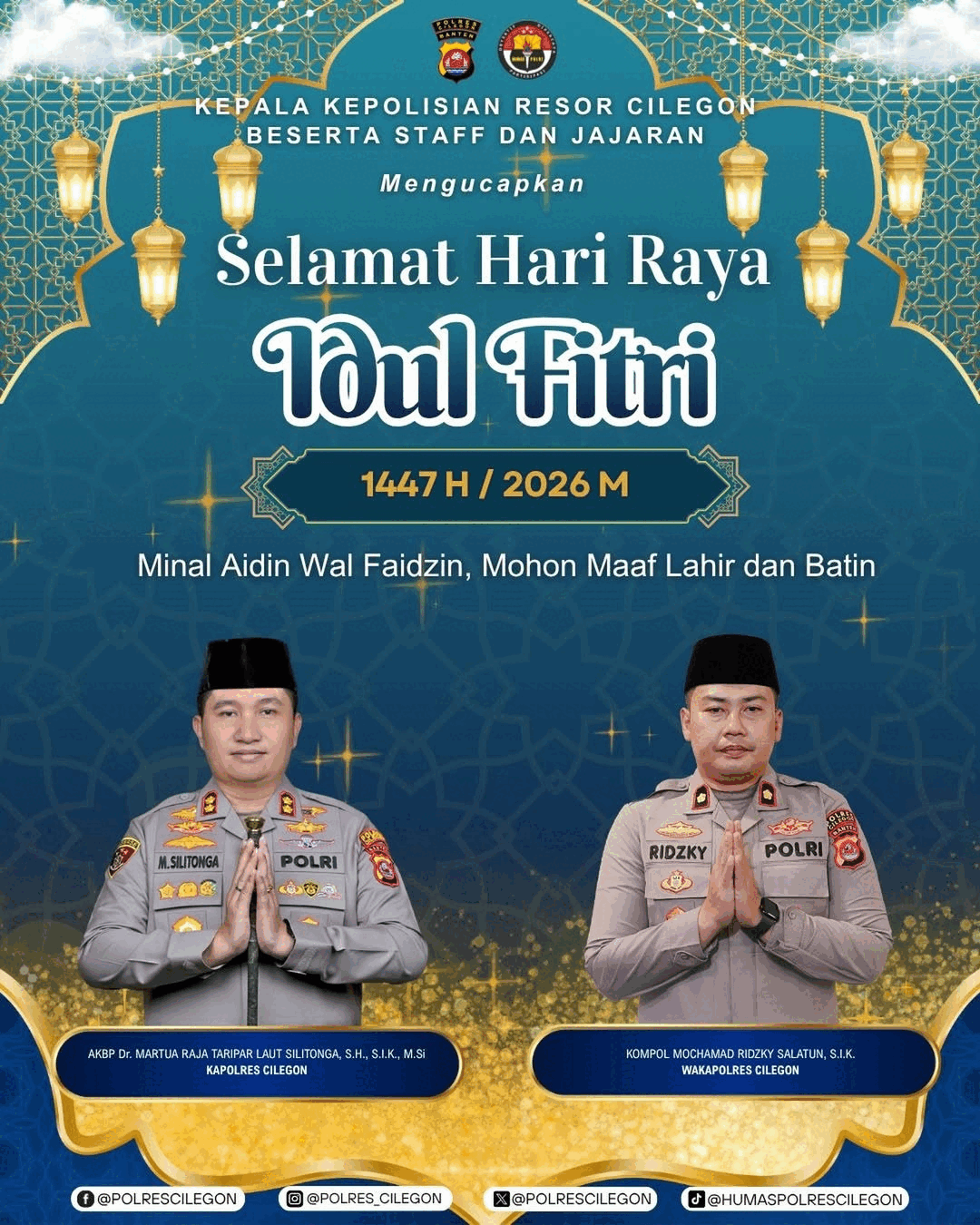 Kapolres Cilegon Idul Fitri