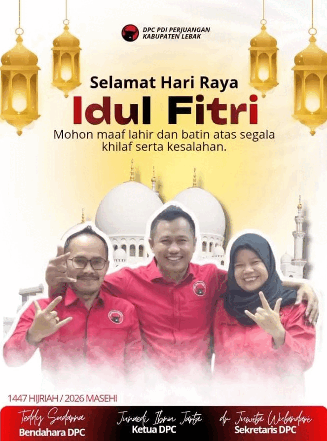PDIP Lebak Idul Fitri