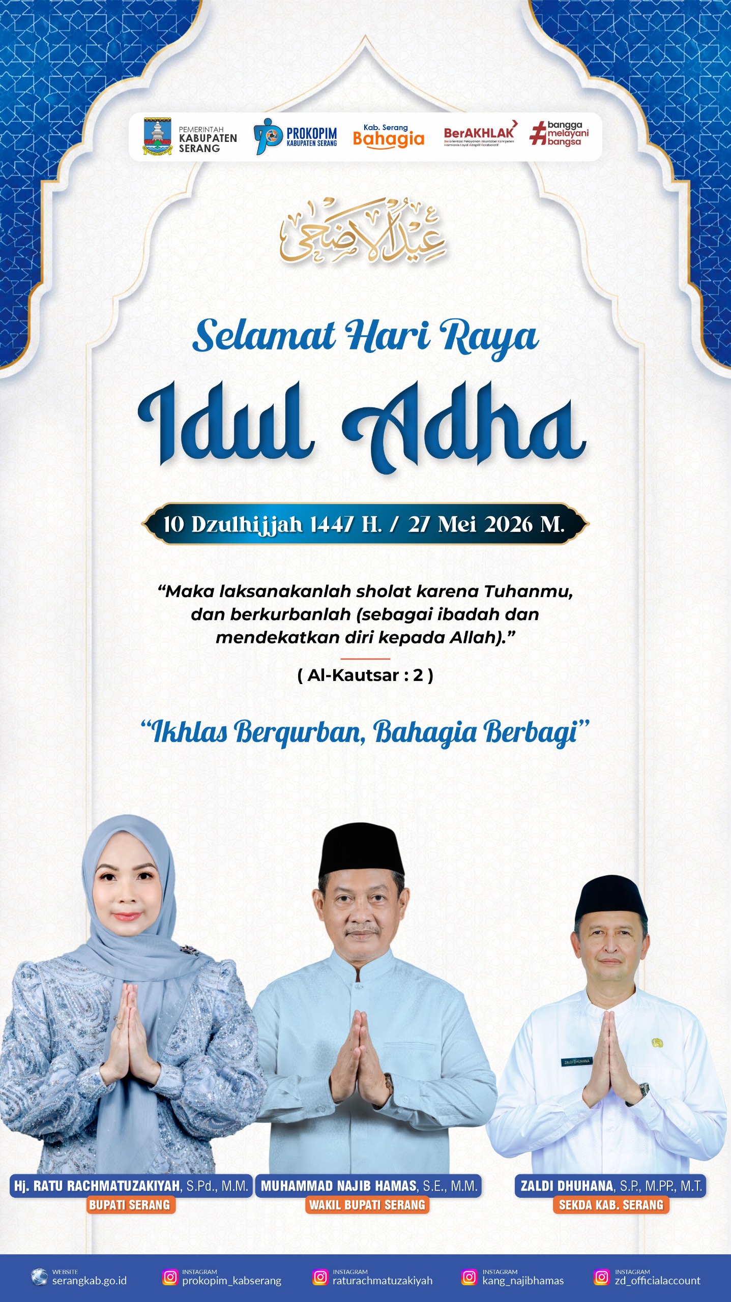 Bupati Serang Idul Adha
