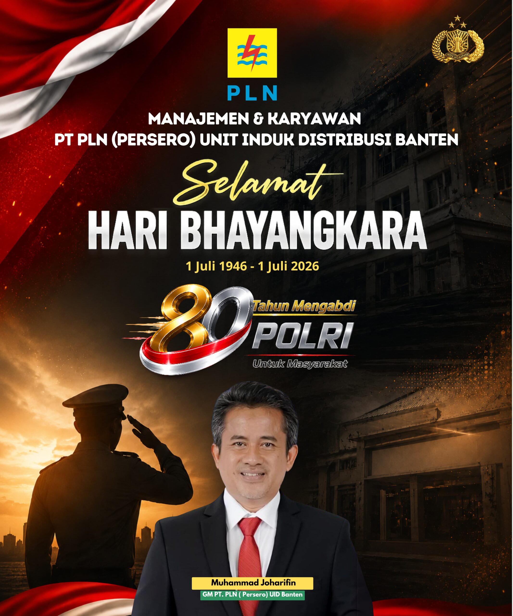 PLN Banten HUT Bhayangkara