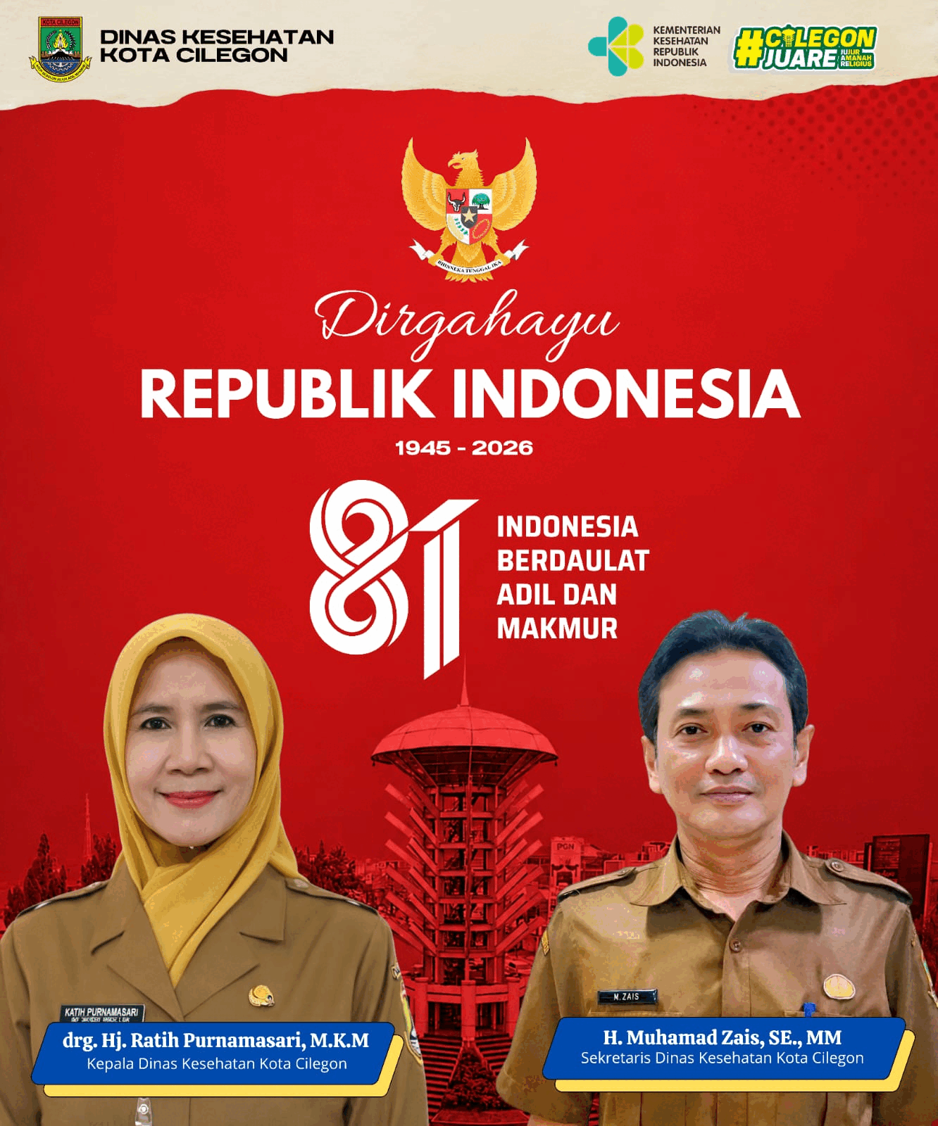 HUT RI Dinkes Cilegon